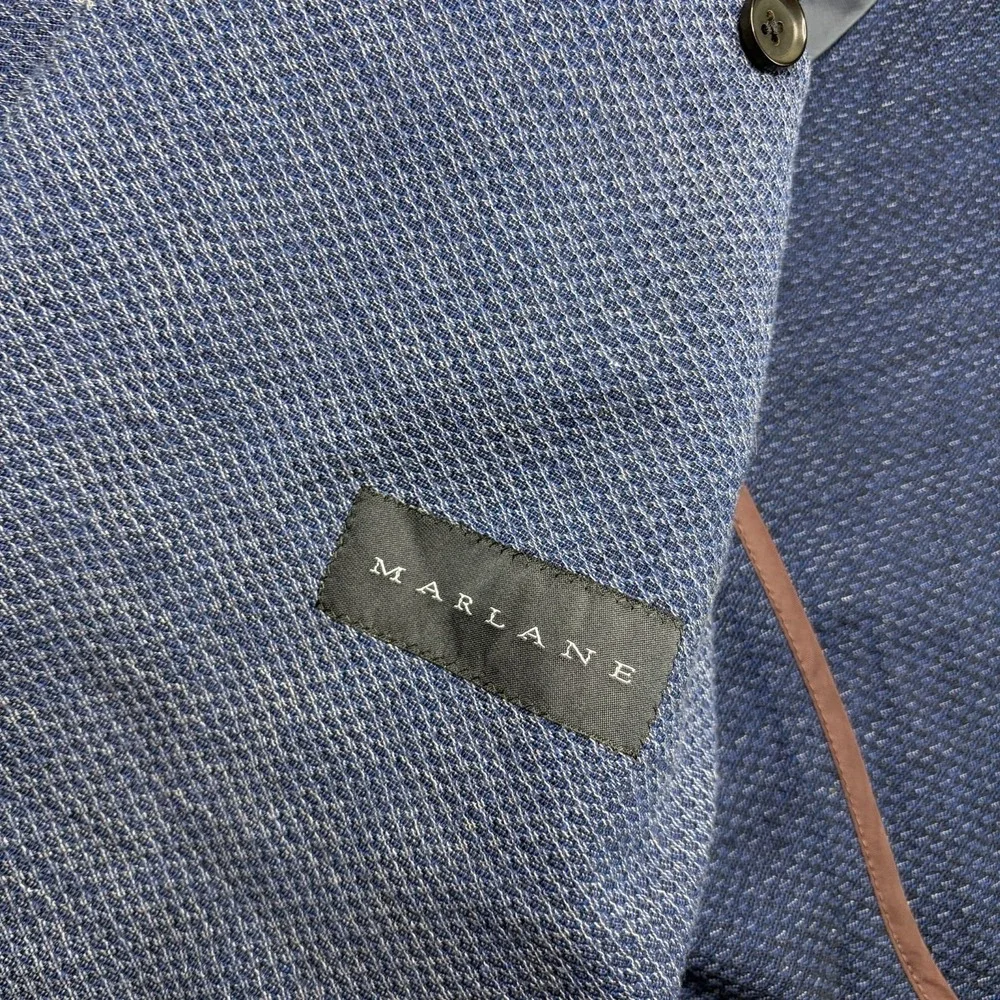 Rodd & Gunn Knit Unstructured MARLANE Wool Blend Blazer Mens Medium 38-40 Blue